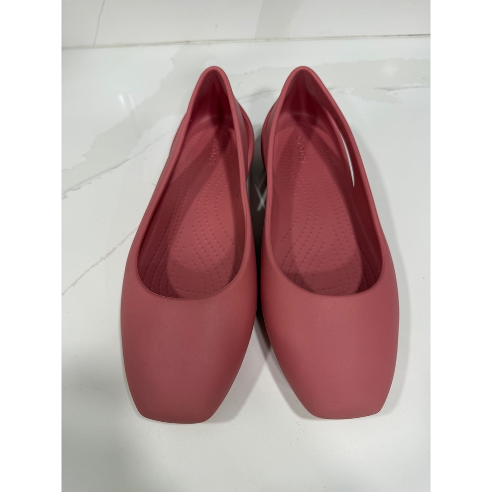 Crocs Siren Ballet Flats Womens‎ 9 Rose Pink Square Toe